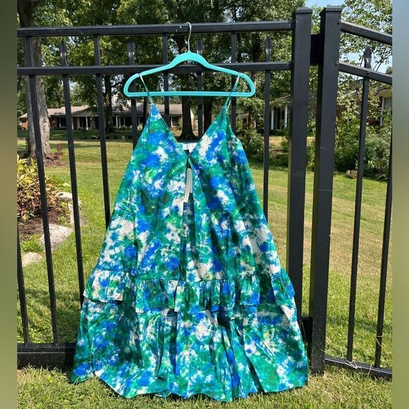 Anthropologie Corey Lynn Calter V-Neck Ruffle Midi Dress NWT - Picture 11 of 13